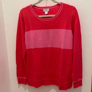 Old Navy Pink Striped Sweater